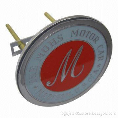 Car Badge/Car Emblem in 2-D or 3-D Designs, Available in Various Types of Material and Finishes